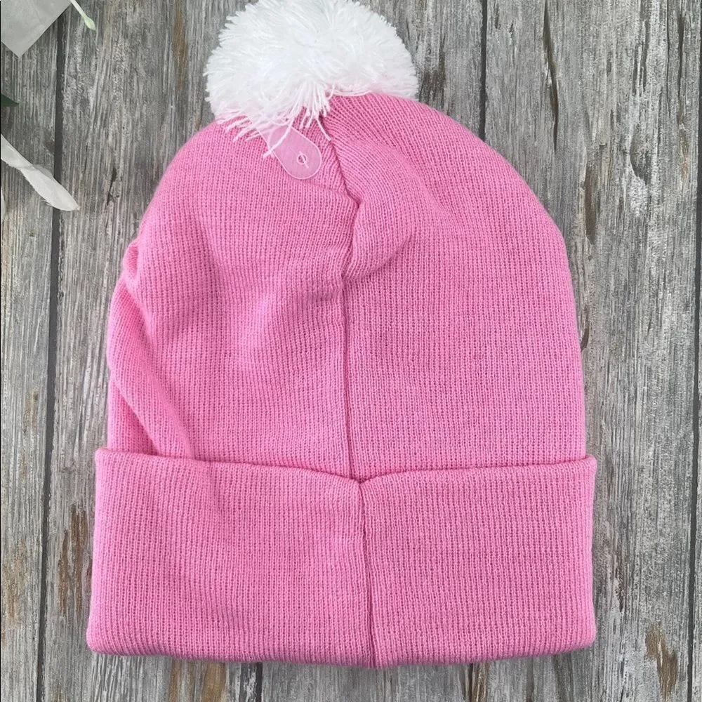 Hello Kitty Pink Beanie Hat & Gloves 3-Piece Set